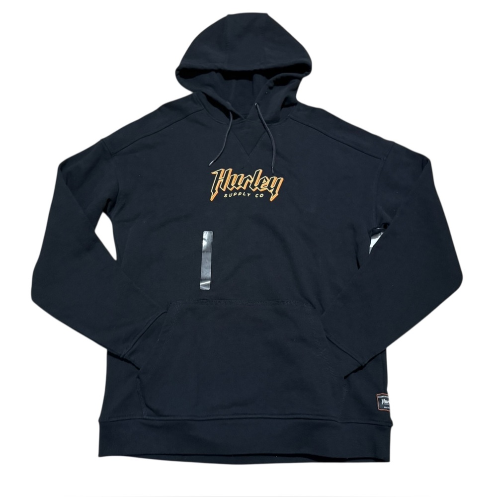 Hurley Men's ironclad heavyweight‎ Black Hoodie size small pockets drawstring